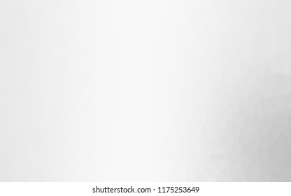 Light Silver, Gray vector polygonal pattern. Creative geometric illustration in Origami style with gradient. The elegant pattern can be used as part of a brand book.