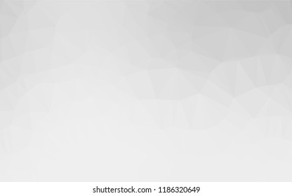 Light Silver, Gray vector polygonal pattern. Glitter abstract illustration with an elegant design. The textured pattern can be used for background.
