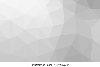 Light Silver, Gray vector polygonal template. Creative geometric illustration in Origami style with gradient. The completely new template can be used for your brand book.