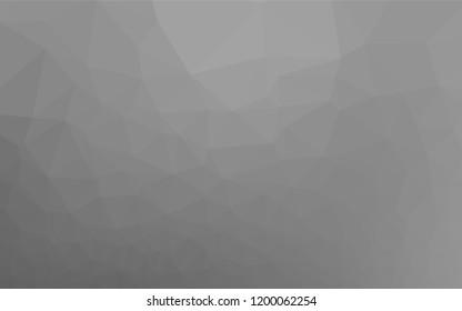 Light Silver, Gray vector polygonal pattern. Shining colored illustration in a Brand new style. The polygonal design can be used for your web site.