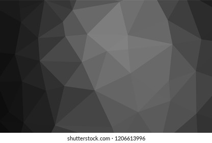 Light Silver, Gray vector polygonal background. Colorful illustration in abstract style with gradient. The elegant pattern can be used as part of a brand book.