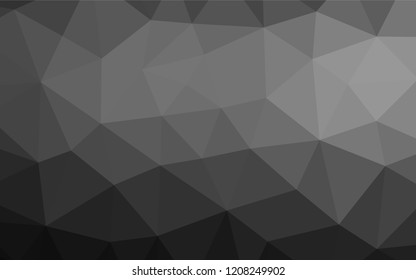 Light Silver, Gray vector polygonal background. An elegant bright illustration with gradient. A new texture for your design.