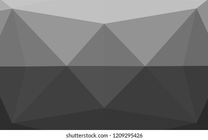 Light Silver, Gray vector polygonal pattern. Glitter abstract illustration with an elegant design. A new texture for your design.