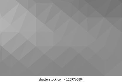 Light Silver, Gray vector polygonal pattern. Shining colored illustration in a Brand new style. Completely new template for your business design.