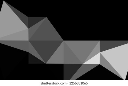 Light Silver, Gray vector polygonal template. A completely new color illustration in a vague style. A new texture for your design.