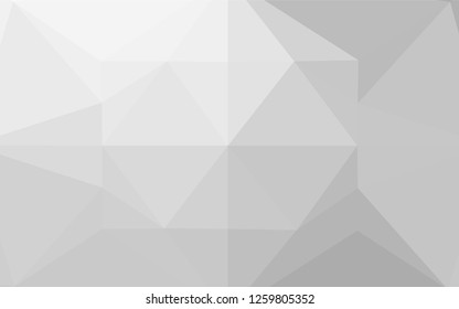 Light Silver, Gray vector polygonal template. Colorful abstract illustration with gradient. Brand new style for your business design.