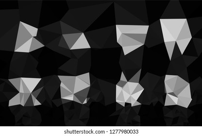 Light Silver, Gray vector polygonal template. An elegant bright illustration with gradient. Brand new style for your business design.