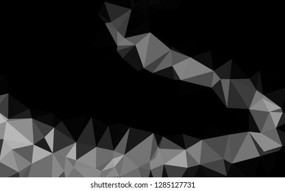 Light Silver, Gray vector polygonal pattern. Glitter abstract illustration with an elegant design. Brand new style for your business design.