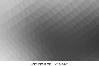 Light Silver, Gray vector polygonal template. Geometric illustration in Origami style with gradient.  The completely new template can be used for your brand book.