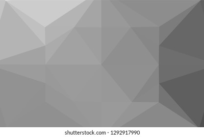 Light Silver, Gray vector polygonal pattern. Colorful abstract illustration with gradient. A completely new template for your business design.