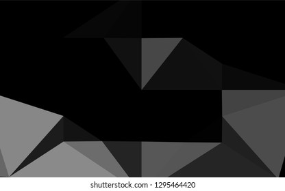Light Silver, Gray vector polygonal pattern. Triangular geometric sample with gradient.  The polygonal design can be used for your web site.