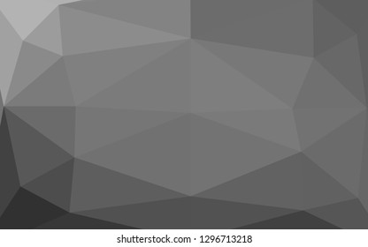 Light Silver, Gray vector polygonal template. A sample with polygonal shapes. Brand new style for your business design.