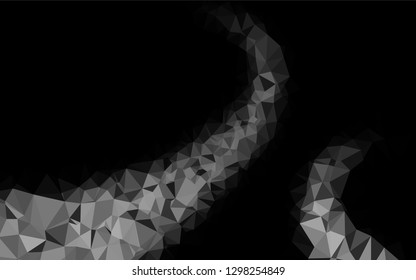 Light Silver, Gray vector polygonal pattern. Shining colored illustration in a Brand new style. Brand new design for your business.
