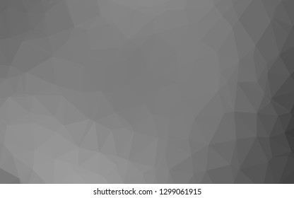 Light Silver, Gray vector polygonal background. An elegant bright illustration with gradient. Template for a cell phone background.