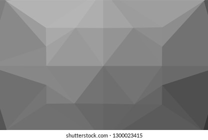 Light Silver, Gray vector polygonal background. Creative geometric illustration in Origami style with gradient. The completely new template can be used for your brand book.