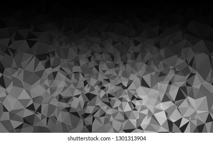 Light Silver, Gray vector polygonal background. Shining colored illustration in a Brand new style. The best triangular design for your business.