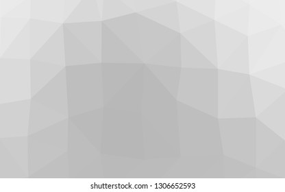 Light Silver, Gray vector polygonal pattern. Glitter abstract illustration with an elegant design. Brand new design for your business.
