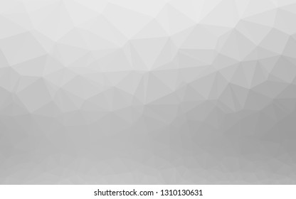 Light Silver, Gray vector polygonal template. A completely new color illustration in a vague style. Elegant pattern for a brand book.
