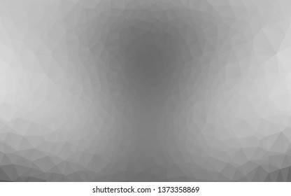 Light Silver, Gray vector polygonal background. Shining colored illustration in a Brand new style. New texture for your design.