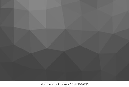 Light Silver, Gray vector polygonal background. A completely new color illustration in a vague style. Elegant pattern for a brand book.