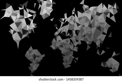 Light Silver, Gray vector polygonal template. Shining colored illustration in a Brand new style. Completely new design for your business.