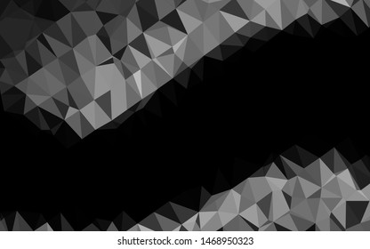Light Silver, Gray vector polygonal template. A completely new color illustration in a vague style. The best triangular design for your business.