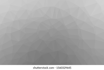 Light Silver, Gray vector polygonal background. A completely new color illustration in a vague style. Brand new design for your business.