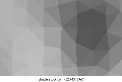 Light Silver, Gray vector polygonal template. A completely new color illustration in a vague style. Brand new style for your business design.