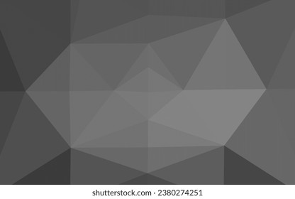 Light Silver, Gray vector polygonal template. Colorful abstract illustration with gradient. The best triangular design for your business.