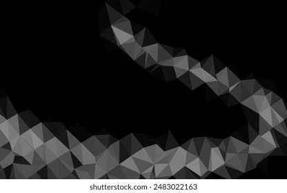 Light Silver, Gray vector polygonal background. Glitter abstract illustration with an elegant design. Completely new design for your business.