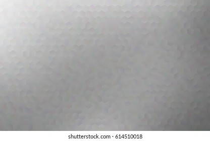 Light Silver, Gray vector polygonal illustration, which consist of hexagons. Hexagonal pattern for your business design. Geometric background in Origami style with gradient. 