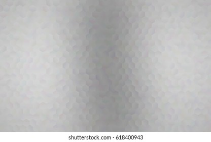 Light Silver, Gray vector polygonal illustration, which consist of hexagons. Hexagonal pattern for your business design. Geometric background in Origami style with gradient. 
