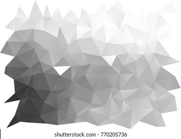 Light Silver, Gray vector polygonal template. An elegant bright illustration with gradient. A completely new template for your business design.