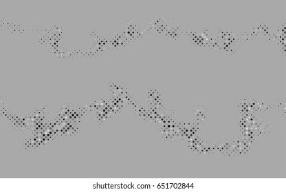 Light Silver, Gray vector red pattern of geometric circles, shapes. Colorful mosaic banner. Geometric background with colored disks.