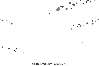 Light Silver, Gray vector red banner with set of circles, dots. Donuts Background. Creative Design Template. Technological halftone illustration.