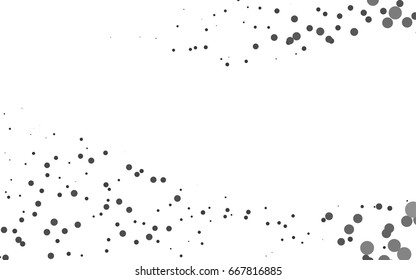 Light Silver, Gray vector red pattern of geometric circles, shapes. Colorful mosaic banner. Geometric background with colored disks.