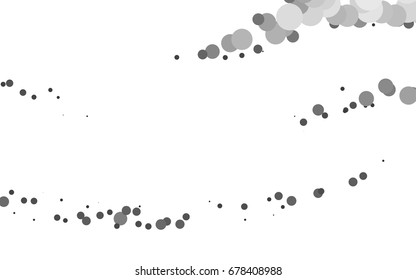 Light Silver, Gray vector red banner with set of circles, dots. Donuts Background. Creative Design Template. Technological halftone illustration.