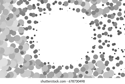 Light Silver, Gray vector red pattern of geometric circles, shapes. Colorful mosaic banner. Geometric background with colored disks.