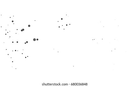 Light Silver, Gray vector red banner with set of circles, dots. Donuts Background. Creative Design Template. Technological halftone illustration.