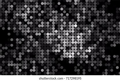 Light Silver, Gray vector red pattern of geometric circles, shapes. Colorful mosaic banner. Geometric background with colored disks.