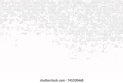 Light Silver, Gray vector red banner with set of circles, dots. Donuts Background. Creative Design Template. Technological halftone illustration.
