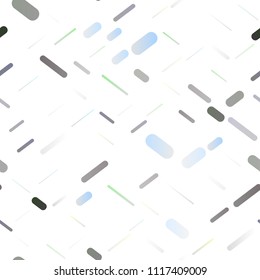 Light Silver, Gray vector seamless layout with flat lines. Shining colored illustration with narrow lines. The template can be used as a background.