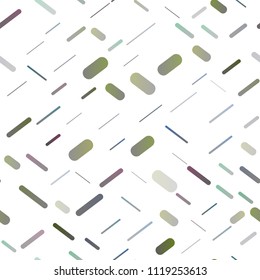 Light Silver, Gray vector seamless cover with long lines. Glitter abstract illustration with colored sticks. Best design for your ad, poster, banner.