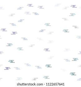 Light Silver, Gray vector seamless layout with flat lines. Glitter abstract illustration with colored sticks. Smart design for your business advert.