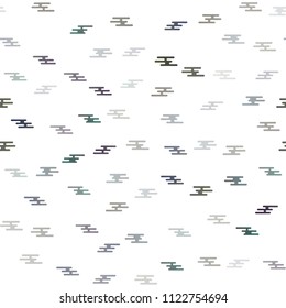 Light Silver, Gray vector seamless layout with round ended flat lines. Modern geometrical abstract illustration with staves. The pattern can be used for websites.