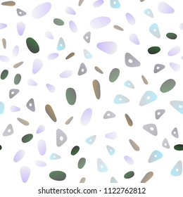 Light Silver, Gray vector seamless backdrop with lines, circles. Decorative design in abstract style with lines, dots. Best design for your ad, poster, banner.