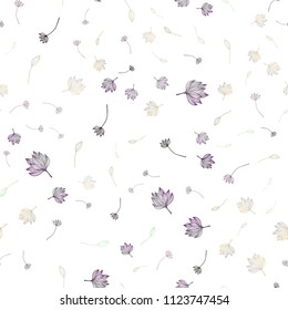 Light Silver, Gray vector seamless sketch texture. Brand new colored illustration with leaves. Pattern for heads of websites and designs.