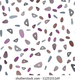 Light Silver, Gray vector seamless texture in triangular style with circles. Illustration with set of colorful circles, triangles. Pattern for busines ad, booklets, leaflets