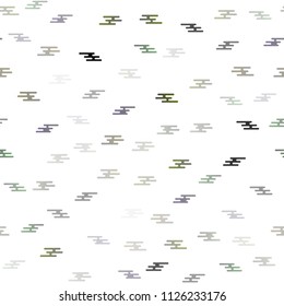 Light Silver, Gray vector seamless layout with flat lines. Lines on blurred abstract background with gradient. The pattern can be used as ads, poster, banner for commercial.