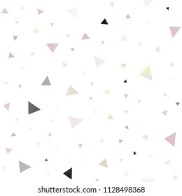 Light Silver, Gray vector seamless background with triangles. Modern abstract illustration with colorful triangles. Best design for your ad, poster, banner.
